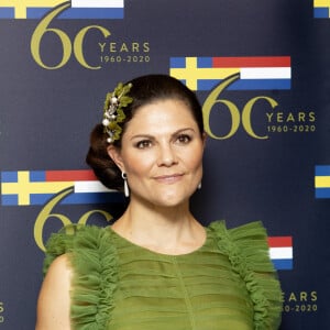 La princesse Victoria de Suède arrive au dîner de la conférence "Swedish-Dutch Innovation & Sustainability Summit." à Amsterdam le 7 juin 2022. 