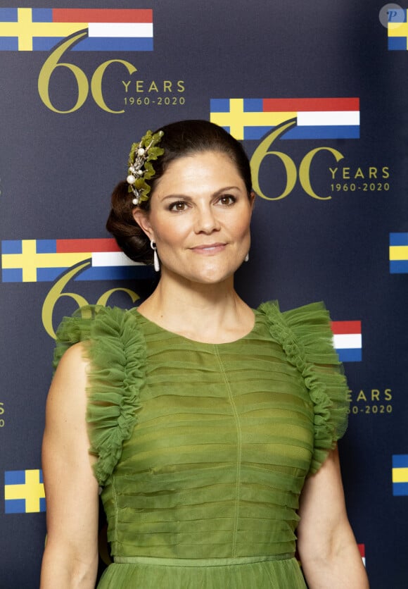 La princesse Victoria de Suède arrive au dîner de la conférence "Swedish-Dutch Innovation & Sustainability Summit." à Amsterdam le 7 juin 2022. 