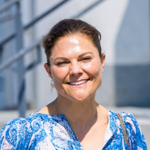 La princesse Victoria de Suède en visite à l'exposition "Planet or Plastic" au Musée Maritime de Stockholm. Le 7 juin 2023 