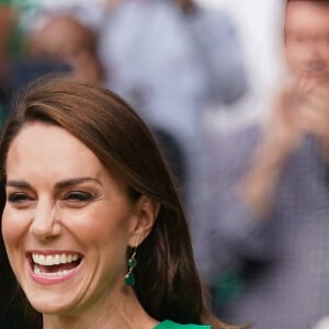 Kate Middleton à Wimbledon le 16 juillet 2023 lors de la remise des trophées aux vainqueurs.