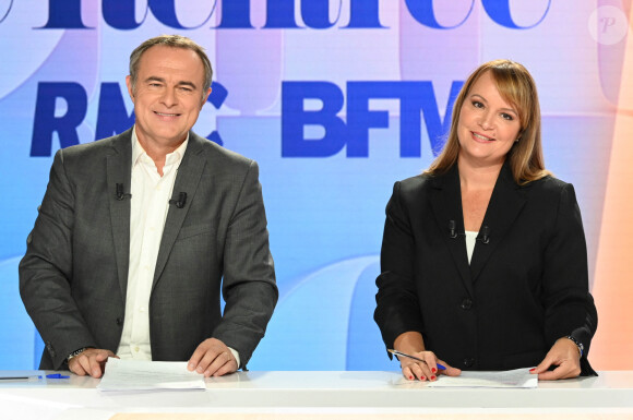 Christophe Delay et Adeline François - Conférence de rentrée 2022/2023 BFM TV à Paris le 6 septembre 2022. © Coadic Guirec/Bestimage 