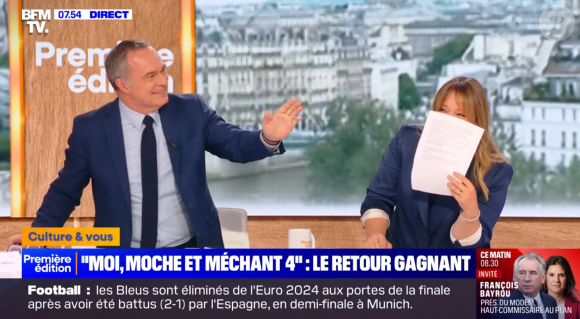 Fou rire sur le plateau de la matinale de BFMTV à cause d'un pigeon