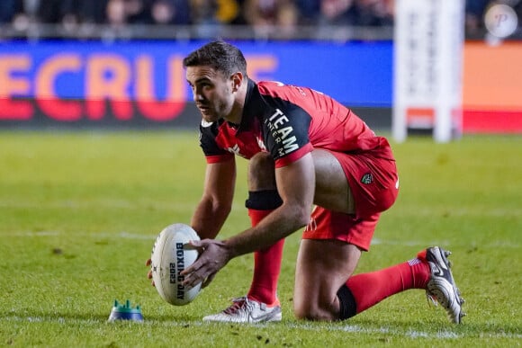 Melvyn Jaminet (RC Toulon) - Match de Rugby du Top 14 : Toulon l'emporte 19 - 5 face au Stade Français le 30 décembre 2023. © Norbert Scanella / Panoramic / Bestimage  Top 14 rugby match: Toulon wins 19 - 5 against Stade Français on 30 December 2023.