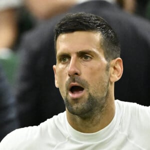 Elle en a profité pour passer du temps avec Novak Djokovic
 
Novak Djokovic - Serbie - Tournoi de tennis de Wimbledon à Londres le 8 juillet 2024.