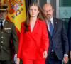 Elle était notamment accompagnée du ministre espagnol des Affaires étrangères et de l'Union Européenne, José Manuel Albares,
La princesse Leonor s'est envolée de l'aéroport Adolfo Suárez Madrid-Barajos pour Lisbonne où elle effectuera sa première visite officielle en solo, à Madrid, Espagne, le 12 juillet 2024. © Dana Press/Bestimage