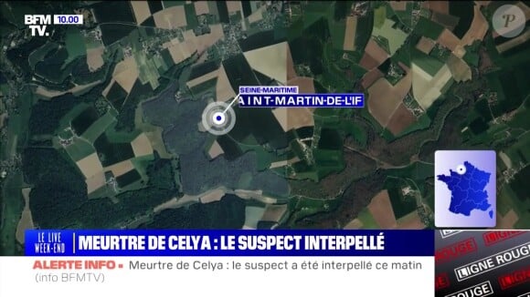 Capture d'écran du reportage de BFMTV sur la disparition et la mort de la petite Célya, 6 ans. Son beau-père, suspect numéro 1, est en garde à vue
