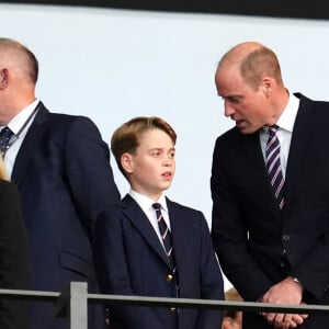 Le prince William et le prince George lors de la finale de l'UEFA Euro 2024 à l'Olympiastadion de Berlin, le 14 juillet 2024. Photo Adam Davy/PA Wire/ABACAPRESS.COM