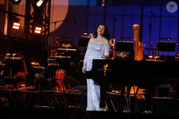 Khatia Buniatisvili - "Concert de Paris" sur le parvis de l'hôtel de ville de Paris retransmis en direct sur France 2 et sur France Inter, Paris le 14 juillet 2024. © Christophe Clovis - Pierre Perusseau / Bestimage "Concert de Paris" on the forecourt of Paris City Hall broadcast live on France 2 and France Inter, Paris on July 14, 2024.