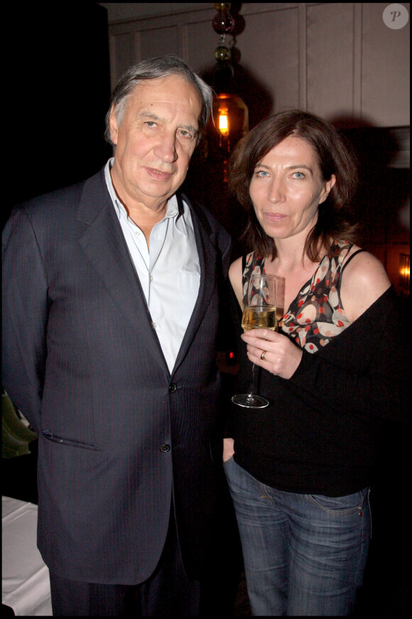 Jacques Boudet et Elise Larnicol à la première du film "Agathe Cléry" au Gaumont Champs Élysées à Paris