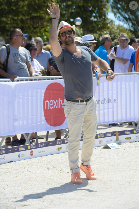 Est "sale"...
Titoff lors du trophée des artistes du 55ème Mondial La Marseillaise à Pétanque 2016 au Parc Borély à Marseille, le 2 juillet 2016. © Patrick Carpentier/Bestimage