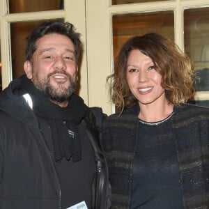 Titoff et sa femme Tatiana - People à la générale du woman show "Vive Demain !" de Michèle Bernier au théâtre des Variétés à Paris le 28 janvier 2019. © Coadic Guirec/Bestimage 