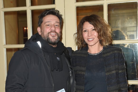 Titoff et sa femme Tatiana - People à la générale du woman show "Vive Demain !" de Michèle Bernier au théâtre des Variétés à Paris le 28 janvier 2019. © Coadic Guirec/Bestimage 