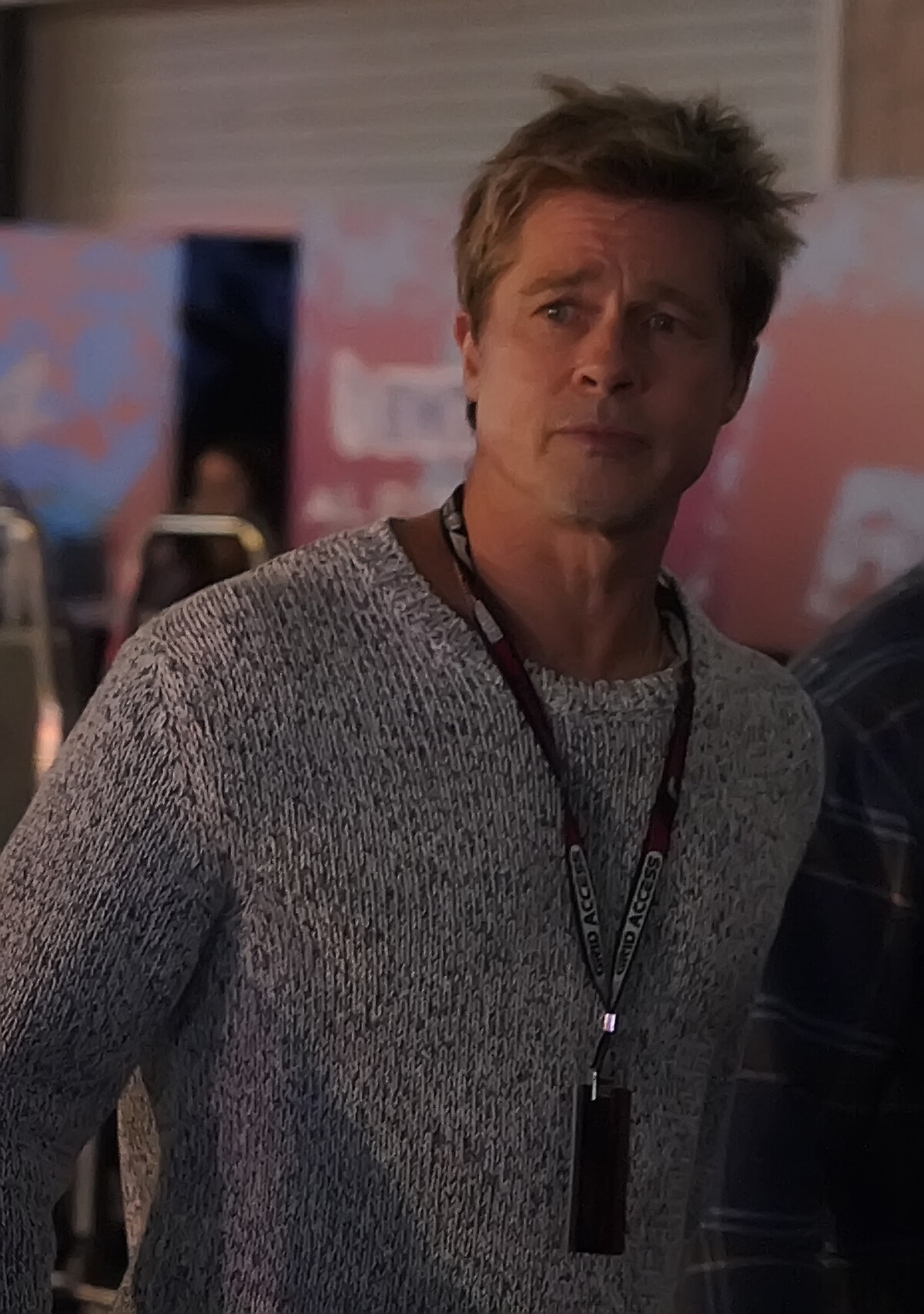 Photo : Brad Pitt au Grand Prix de F1 de Las Vegas, le 17 novembre 2023 ...