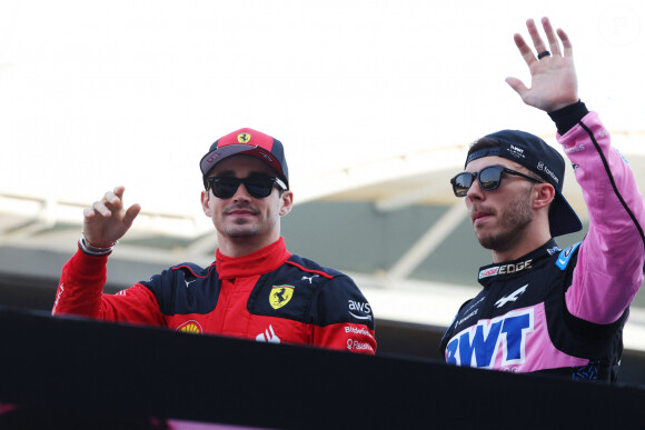 Charles Leclerc et Pierre Gasly - Grand Prix de Formule 1 (F1) de la saison à Sakhir (Bahreïn) le 5 mars 2023.