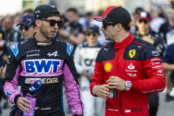 Grand Prix de Formule 1 (F1) de la saison à Sakhir (Bahreïn) le 5 mars 2023 - Pierre Gasly, Alpine F1 Team Charles Leclerc, Scuderia Ferrari