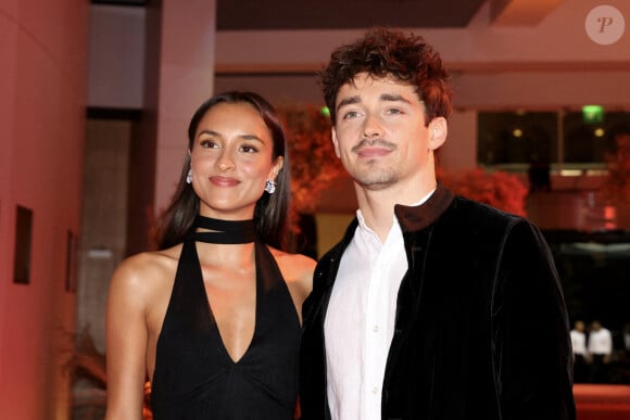 Charles Leclerc et Alexandra Saint Mleux durant la soirée de gala du 81ème Grand Prix de Formule 1 de Monaco, salle des Etoiles du Sporting de Monaco, le 26 mai 2024. Cette soirée met à l'honneur le vainqueur du Grand Prix, le monégasque Charles Leclerc. © Claudia Albuquerque/Bestimage