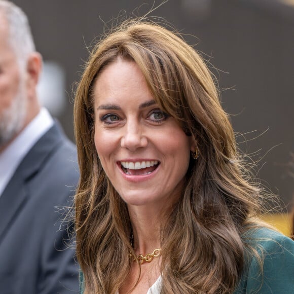 Catherine (Kate) Middleton, princesse de Galles, va visiter l'usine textile familiale "AW Hainsworth" à Leeds, le 26 septembre 2023.