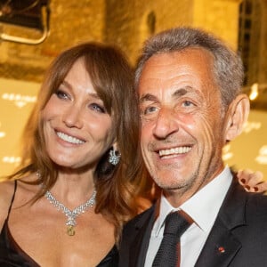 Carla Bruni et son mari Nicolas Sarkozy se sont récemment offert une escapade romantique en Grèce
Carla Bruni et son mari Nicolas Sarkozy - Personnalités à la soirée "Women In Motion" par Kering au Château de la Castre lors du 75ème Festival International du Film de Cannes. © Olivier Borde / Bestimage