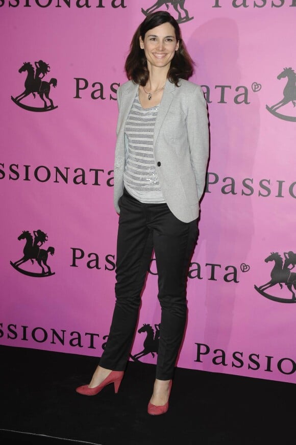 Eglantine Emeyé, à l'occasion de la présentation de la nouvelle collection de la marque de lingerie Passionata, à l'Espace Cambon, à Paris, le 23 mars 2010.