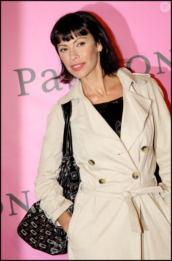 Mathilda May, à l'occasion de la présentation de la nouvelle collection de la marque de lingerie Passionata, à l'Espace Cambon, à Paris, le23 mars 2010.
