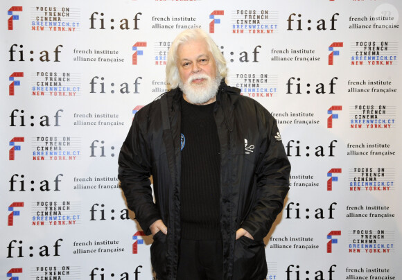 Paul Watson (fondateur de Sea Shepherd) lors du photocall d'ouverture à la FIAF (French Institute Alliance Française) à New York, le 28 mars 2017.