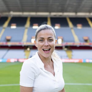 Exclusif - Laure Boulleau - 3ème édition de la rencontre de football caritative "Match des héros" entre le "RC Lens Légendes" et "L'équipe Unicef" au stade Bollaert-Delelis à Lens le 6 juin 2023. © Pierre Perusseau / Bestimage