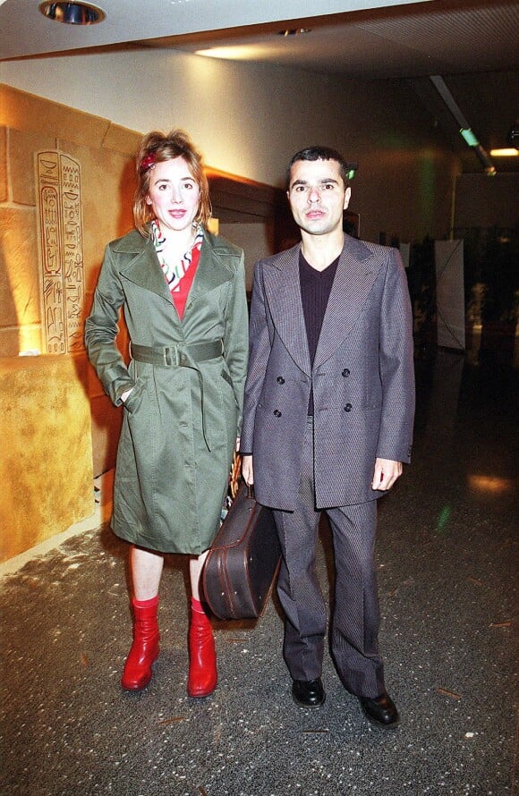 Julie Depardieu et Laurent Korcia au Stade de France en 2001.