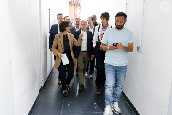 Exclusif - Rachida Dati, ministre de la Culture, Cyril Hanouna lors de l'émission Touche pas à mon poste (TPMP) diffusée en direct sur C8 le 11 juin 2024. © Agence / Bestimage 