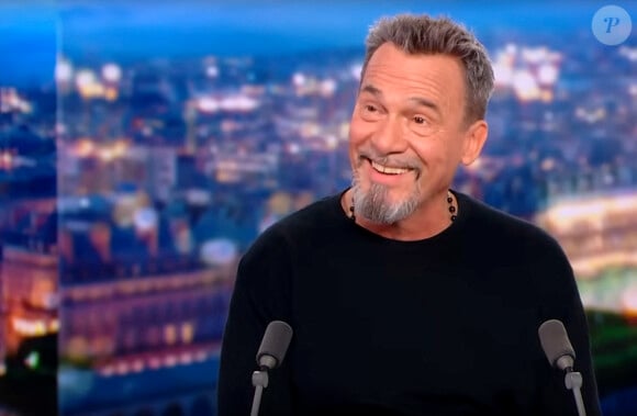 Florent Pagny, qui va beaucoup mieux, était l'invité de Gilles Bouleau aux 20 heures de TF1 le jeudi 16 novembre. © Captute TV TF1 via Bestimage