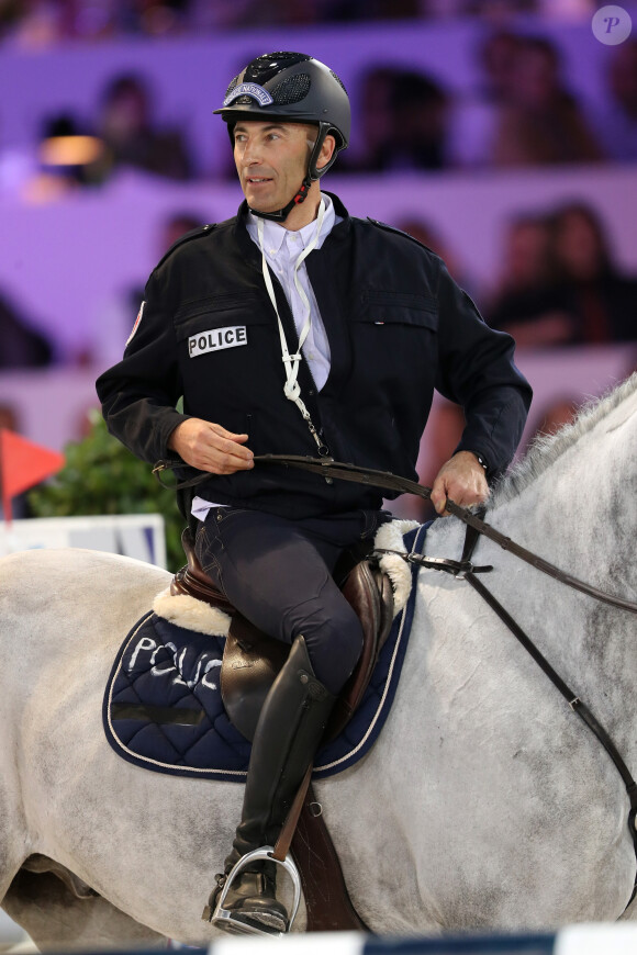 Nicolas Canteloup lors de la troisième journée du Longines Masters de Paris 2016 au parc des expositions de Villepinte le 3 décembre 2016