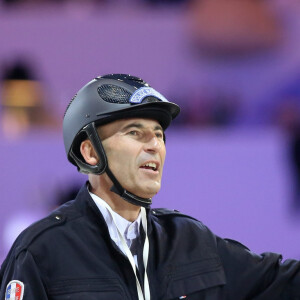 Nicolas Canteloup lors de la troisième journée du Longines Masters de Paris 2016 au parc des expositions de Villepinte le 3 décembre 2016