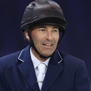 Nicolas Canteloup lors de la deuxième journée du Longines Masters de Paris 2016 au parc des expositions de Villepinte le 2 décembre 2016.