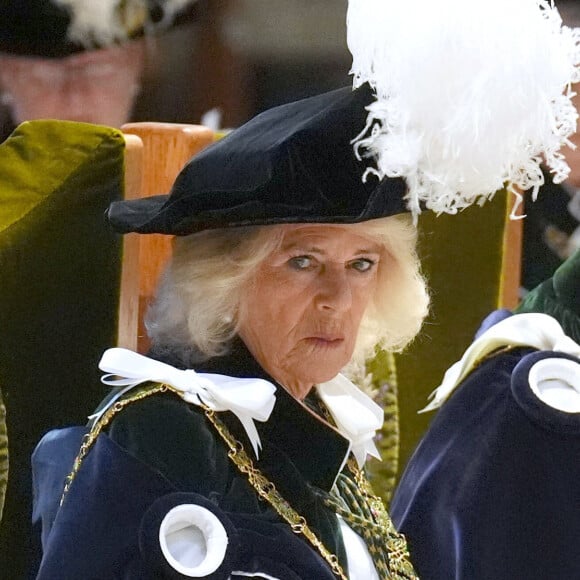 Y'a-t-il eu des tensions entre Camilla et William ces derniers mois ?
Le prince Edward, duc d'Edimbourg, Le roi Charles III d'Angleterre et Camilla Parker Bowles, reine consort d'Angleterre, Le prince William, prince de Galles - La famille royale assiste à une cérémonie de l'ordre de Thistle à la cathédrale Saint-Gilles d'Edimbourg.