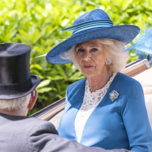 La raison de cette possible brouille entre beau-fils et belle-mère ? 
Le prince William de Galles, la reine consort d'Angleterre Camilla Parker Bowles - La famille royale d'Angleterre aux courses hippiques "Royal Ascot 2024" à Ascot. Le 19 juin 2024 © Cover Images / Zuma Press / Bestimage