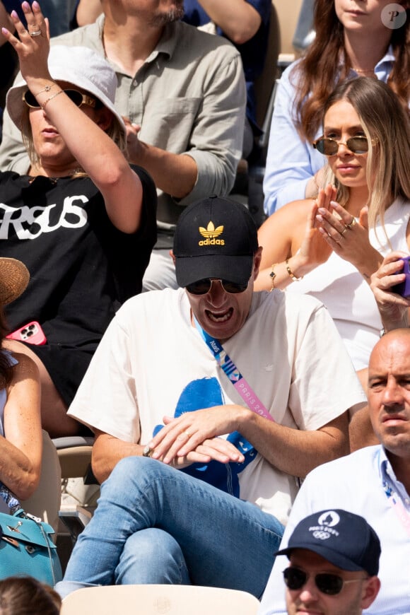 Il était accompagné pour l'occasion de sa femme Véronique
Zinédine Zidane et sa femme Véronique assistent à l'épreuve de tennis (Rafael Nadal) lors des Jeux Olympiques de Paris 2024 (JO) à Roland Garros, à Paris, France, le 28 juillet 2024. © Jacovides-Perusseau/Bestimage