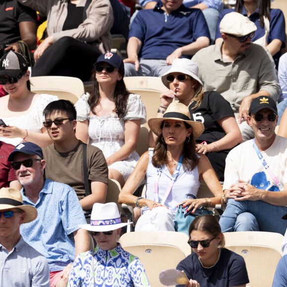 La joie de Zinédine Zidane dans les tribunes de Roland-Garros était communicative ce jour-là
Zinédine Zidane et sa femme Véronique assistent à l'épreuve de tennis (Rafael Nadal) lors des Jeux Olympiques de Paris 2024 (JO) à Roland Garros, à Paris, France, le 28 juillet 2024. © Jacovides-Perusseau/Bestimage