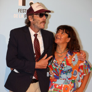 Romane Bohringer et Philippe Rebbot à la projection des trois premiers épisodes de la fiction "L'amour flou" lors de la 23ème édition du Festival de la Fiction tv de la Rochelle 2021 à La Rochelle, France, le 15 septembre 2021. © Jean-Marc Lhomer/Bestimage 