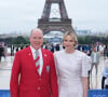 Dans laquelle ils reviennent notamment sur leur rencontre
Le prince Albert II de Monaco et la princesse Charlene - Cérémonie d'ouverture des Jeux Olympique (JO) de Paris 2024 le 26 juillet 2024