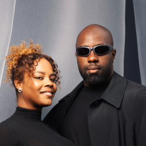 Teddy Rinner et sa femme Luthna - Photocall du défilé de mode Femmes prêt-à-porter automne-hiver 2024/2025 "Balenciaga", dans la cour du Dôme des Invalides, lors de la fashion week de Paris. Le 3 mars 2024 