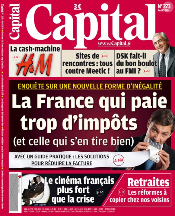 La couverture de Capital, en kiosques le 25 mars 2010.