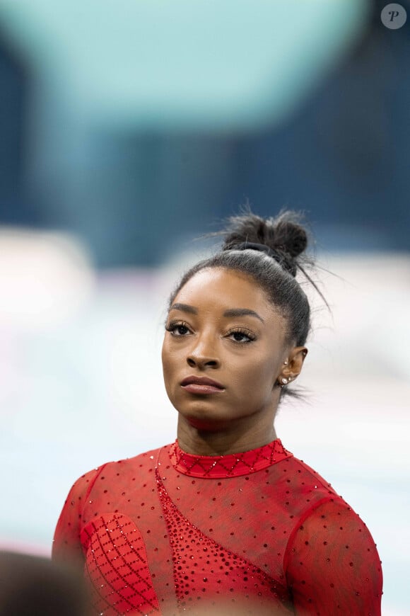 Simone Biles victime de twisties

Simone Biles - Célébrités assistent aux épreuves de gymnastique lors des Jeux Olympiques de Paris. © Perusseau-Jacovides-Bestimage