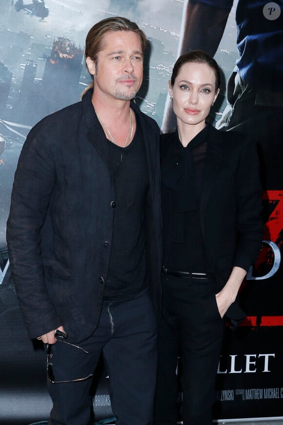 Grosse frayeur pour Angelina Jolie et Brad Pitt !
Brad Pitt et Angelina Jolie Avant premiere du film "World War Z" à l'UGC Normandie.