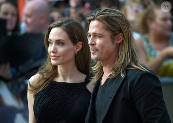 Brad Pitt et Angelina Jolie a la premiere de "World War Z" a Londres le 02/06/2013 