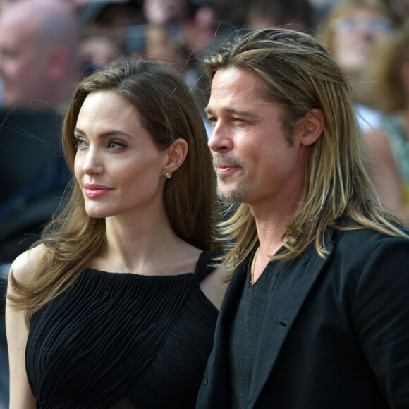 Brad Pitt et Angelina Jolie a la premiere de "World War Z" a Londres le 02/06/2013 