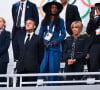 Les 7 petits-enfants d'Emmanuel et Brigitte Macron sont aussi présents et rythment leurs journées pour leur plus grand bonheur.
Emmanuel Macron et son épouse Brigitte Macron assistent à la cérémonie d'ouverture des Jeux Olympiques de 2024 le 26 juillet 2024 à Paris, France. ( Photo by federico pestellini / DPPI / Panoramic ).