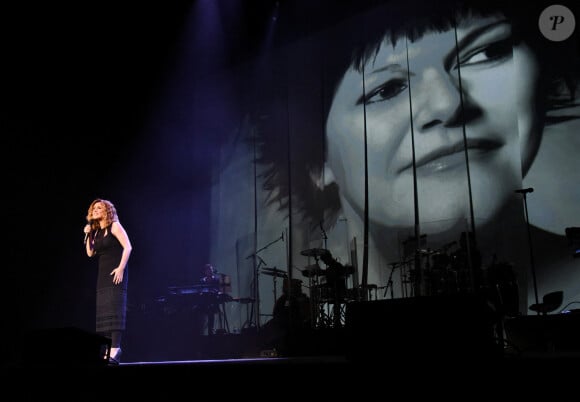 Lara Fabian se produit lors de son concert Camouflage au Zénith de Paris, le 16 juin 2018. Alain Apaydin/ABACAPRESS.COM