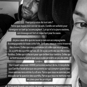 "Si l'on veut devenir une nation de sport, apprenons d'abord à prendre soin et à respecter nos sportifs", conclut la compagne de Camille Lacourt
Alice Detollenaere s'exprime sur Instagram après le Marathon pour tous
