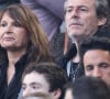 L'animateur a donc récupéré un petit chaton avec sa compagne Nathalie
Jean-Luc Reichmann et sa femme Nathalie Lecoultre - Célébrités dans les tribunes du match de Ligue 1 Uber Eats "PSG-Toulouse" (1-3) au Parc des Princes à Paris le 12 mai 2024. © Cyril Moreau/Bestimage