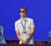 Seul regret : l'absence du phénomène Léon Marchand.
Léon Marchand - L'équipe de France de natation acclamée au club France lors des Jeux Olympiques de Paris2024 (JO) le 5 aout 2024.