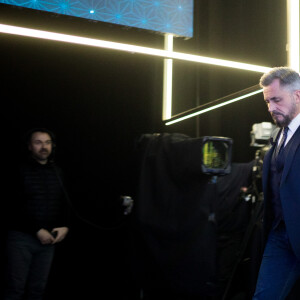 Exclusif - Olivier Minne - Backstage de l'enregistrement de l'émission "La Boîte à secrets 4" à Paris, présentée par F.Bollaert, et diffusée le 10 avril sur France 3. Le 23 janvier 2020 © Tiziano Da Silva / Bestimage